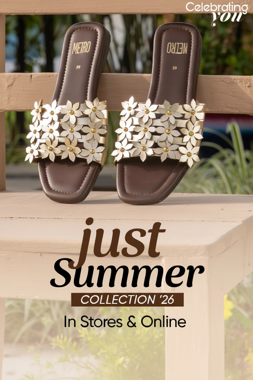 Just Summer - Metro Sandal Focus Portrait Banner