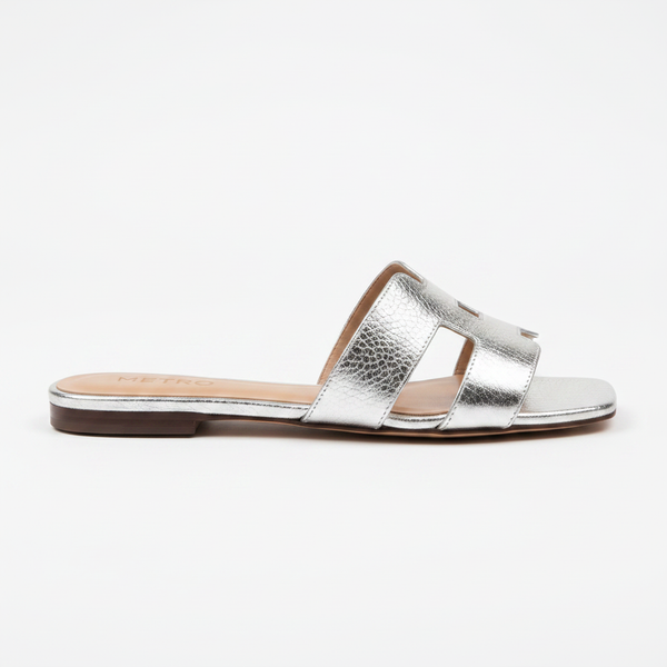 Metro Silver H-Strap - Side Profile
