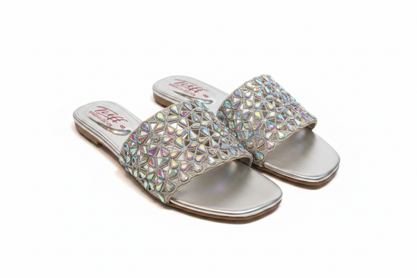 Silver AB Crystal Slide - METRO Branding